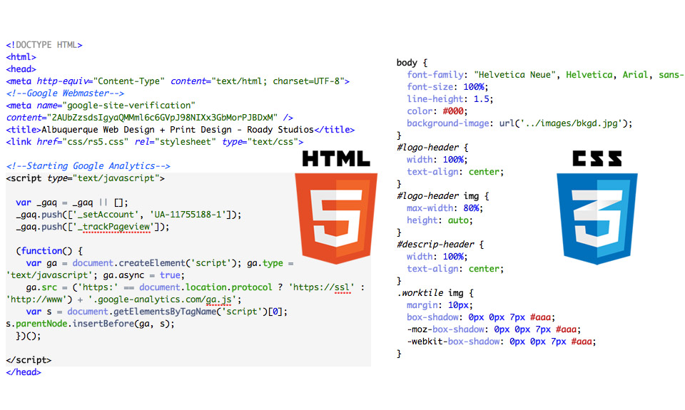 HTML and CSS