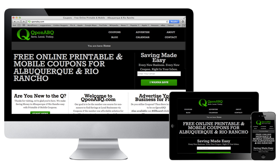 QponABQ Responsive Website 
Design
