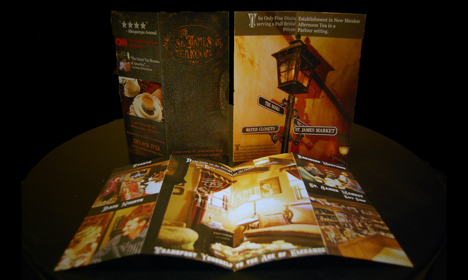 StJamesTearoom Brochure Design